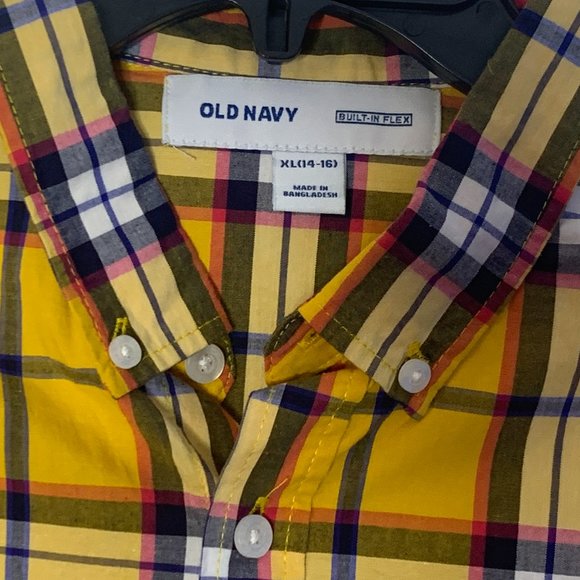 Old Navy Button Down Flex Built Long Sleeve Shirts - Picture 4 of 7